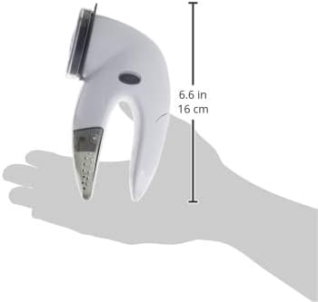 Laundry 360 Portable Fabric Shaver |Triple Blade | Protects Your Clothes | Quickly and Effectively Remove Fluff | Lint | Sweater Saver | White.