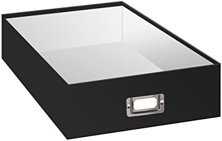 Pioneer Jumbo Scrapbook Storage Box, Black, 14.75 Inch x 13 Inch x 3.75 Inch