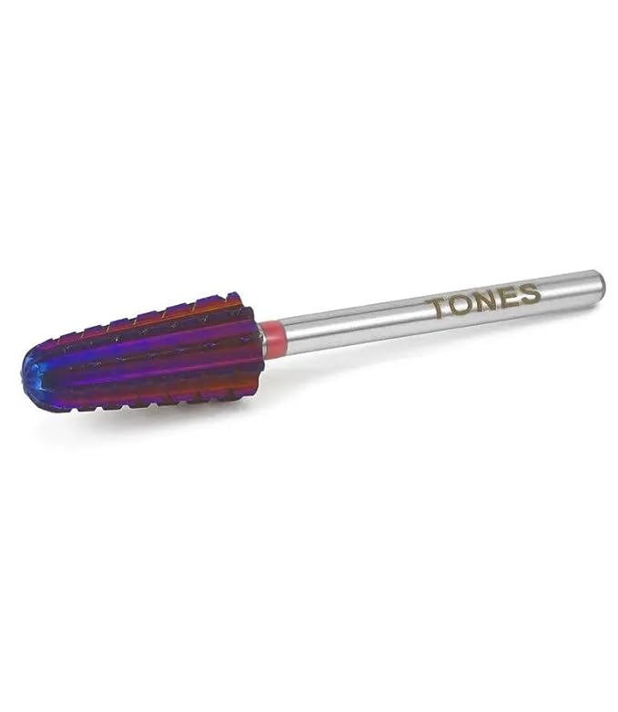 Tones Nail Drill Bit Volcano Bit 2-Way - 3XC Volcano Sanding Shaft for Electric File - Remove Acrylic & Gel - Manicure, Nail Art