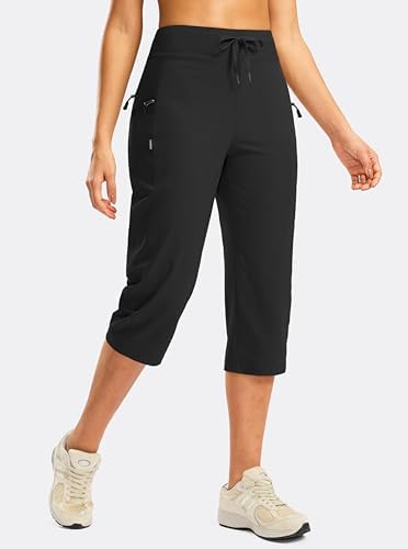 Women's Capri Pants Lightweight Hiking Travel Capris with Pockets