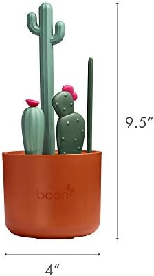 Cacti Bottle Cleaning Brush Set, Terracotta, 4 Piece Set