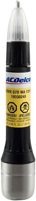 Genuine GM ACDelco 2-in-1 Touch Up Paint Bottle Bright Yellow G7D WA131X & Clear Coat