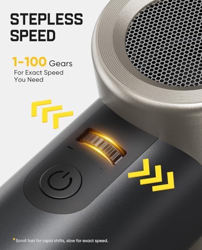 B11 Pro Max Electric Air Duster with Powerbank Function (Champagne)