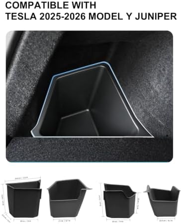 Rear Trunk Storage Bins for 2025-2026 Tesla Model Y Juniper 5-Seat