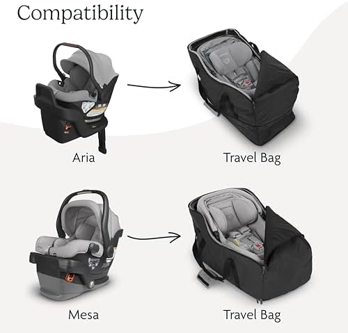 UPPAbaby Travel Bag for Aria and Mesa Infant Car Seats/Easy-Carry Handles + Durable Design/TravelSafe