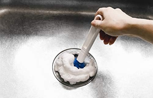 Multi-Purpose Kitchen Brush – Bristle Scrubber for Garbage Disposal, Drain Cleaning, Carafes, Jars & Under Rims – Curved Ergonomic Design