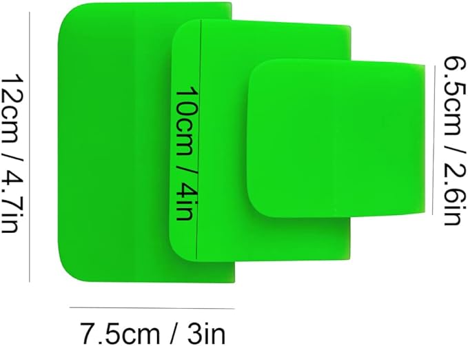 New Green Squeegee TPU PPF Oxford Scraper for Car Clothing Transparent Film Vinyl Wrapping Paint Protective Film Tools (Green)