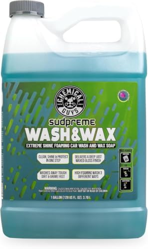 Sudpreme Wash & Wax High Suds Carnauba Car Soap, 1 Gallon