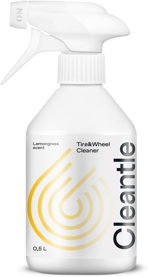 Tire and Wheel Cleaner – Effective Cleaner for Rubber & Rim Surfaces, Foaming Formula for Dirt – Preps Tires for Dressin