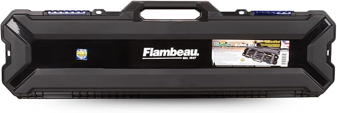 Flambeau Outdoors 4455BB Rod Bunk Box, Portable Fishing Rod Storage, Black