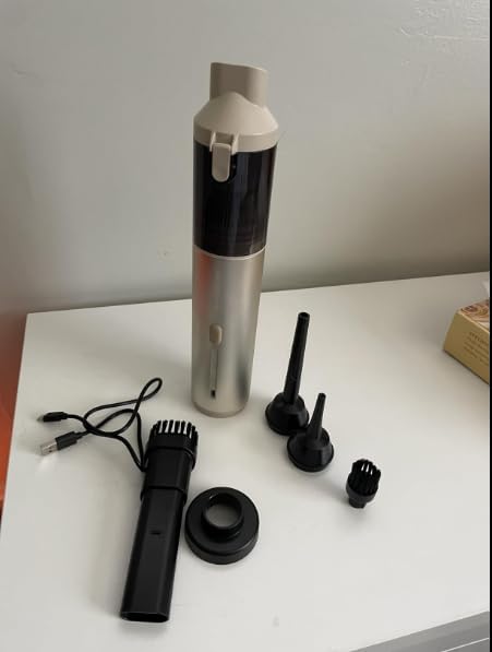 NEVERLAND Car Vacuum - 20000Pa Powerful Suction Mini Vacuum Cleaner Blowing & Inflating 4-in-1 Portable Vacuum Cordless for Car, Office Desk, Keyboards