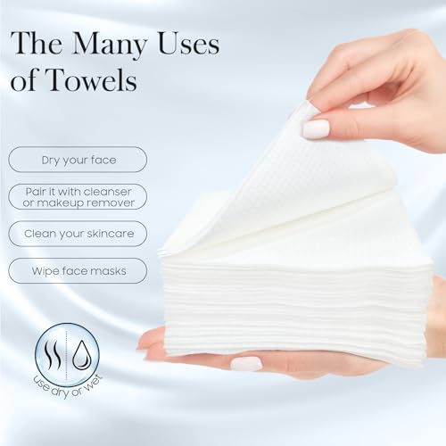 2 Pack of 50 count XL Disposable Face Towels 10” x 12”