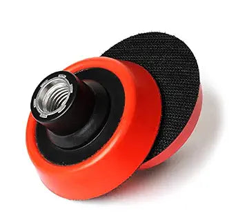 3" Hook and Loop Backer Pads with 5/8-11 Thread for Car Polisher Sanding Polishing (2-Pcs)