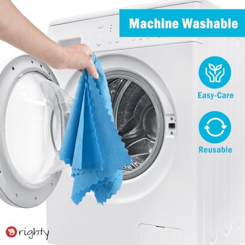 Microfiber Cleaning Cloth, 200 Pack Microfiber Towels for Cars, Multi-Purpose Shop Towels Cleaning Rags Bulk for Car, Home, Kitchen, 11.5’’ x 11.5’’, Blue