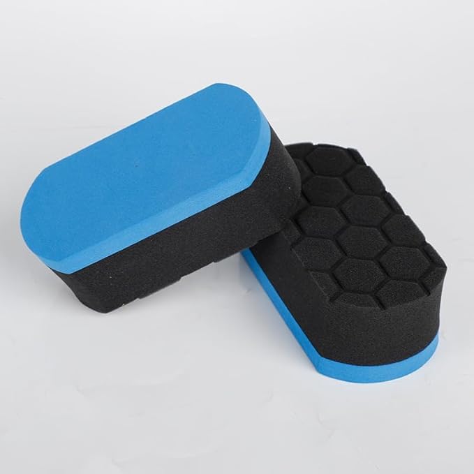 3Pcs Tire Shine Applicator Pads - Perfect for Applying Tire Shine, Wet, Gel, or Balm - Durable and Reusable Cleaning Foam Sponge