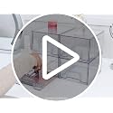 6 Pack Small Clear Stackable Storage Drawers for Desk, Countertop