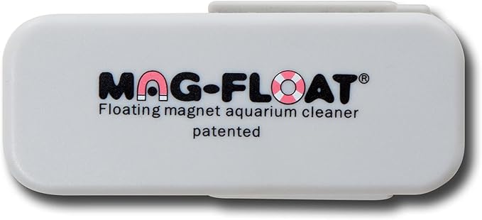 Mag-Float Medium Glass Floating Algae Scraper 125 | Magfloat Magnetic Fish Tank Cleaner | Magnet Scrubber Brush Cleaning Tool for Aquarium