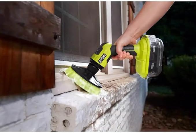 ONE+ 18V Cordless Compact Power Scrubber Kit with 2.0 Ah Battery and Charger