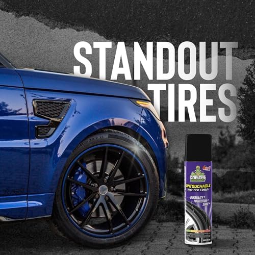 Untouchable Tire Shine Spray (3 Pack) – Citrus Scent, Wet Look Tire Shine, No Sling, Long Lasting Car Tire Shine, No Touch Application