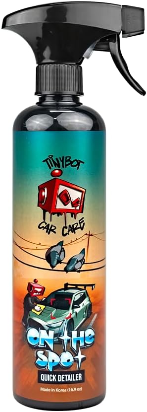 Tinybot On the Spot Quick Detail Spray- For Gloss Finish Vehicle - Waterless Car Wash Spray- Hydrophobic, Scratch Resist