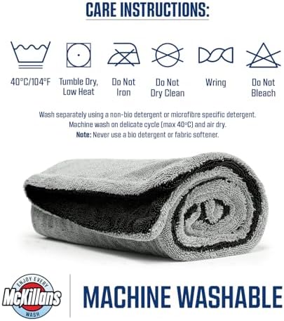 Extra Large Dual-Color Car Drying Towel XL - Edgeless & Ultra Soft & Absorbent - 36" x 28" - 1200 GSM Twisted Loop Microfiber Towel for Cars - Drying Towel Car Detailing - Car Wash Towels