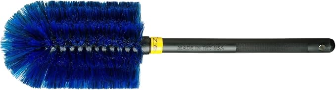 EZ Detail Go Brush for Cars | Flexible Wheel, Tire, and Engine Detailing Brush | Chemical-Resistant Bristles | Fits EZ D