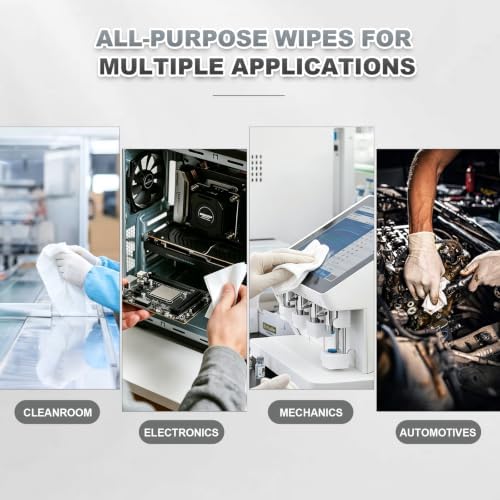 9" x 9" Durable & Absorbent Cleanroom Wipe (150 Pcs, 140GSM)
