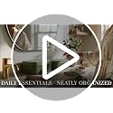 Decorative Storage Boxes with Lids - Set of 2 Fluted Photo Organizer Bins