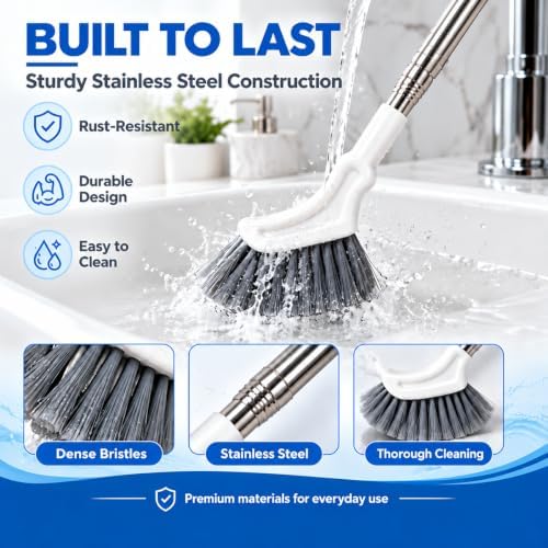 Telescopic Crevice Cleaning Brush,Extendable Crevice Cleaning Brush 2PCS