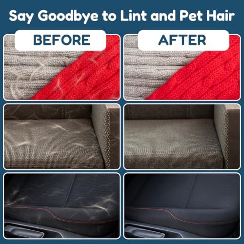 Pet Hair Remover Gloves 2 Pack - Reusable Dog & Cat Hair Remover