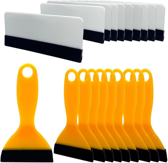 Black Felt Edge Squeegee Tool,Car Vinyl Film Wrapping Decal Glass Window Tint,Wallpaper Sticker Installation Spatula, Pa