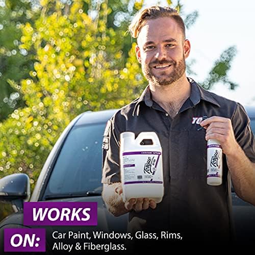 Ceramic Spray 8oz - Easy to Apply, Ceramic Coating Spray - Proprietary Silica Formula (Nano SiO2) Seals & Shields Car’s Clear Coat - Hydrophobic Protection & High-Gloss Shine