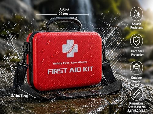 276 PCS Hard Shell Waterproof First Aid Kit