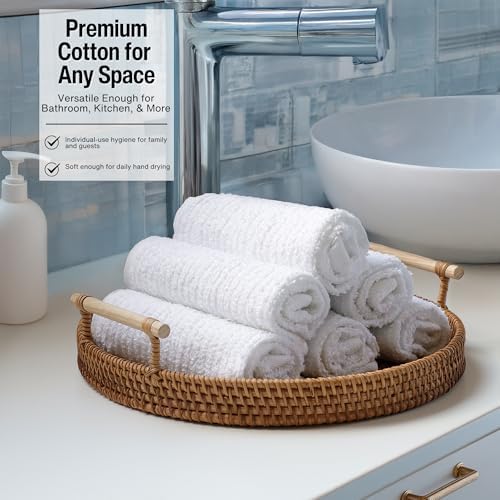 Dish Cloths, 12"x12" Dish Rags, 100% Cotton Kitchen Towels, 12 Pack