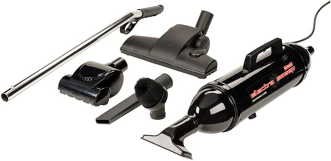 METROVAC ElectraSweep Hand Vacuum - Compact, and Powerful Handheld Cleaning Solution, Durable Steel - Black Finish (ES-1