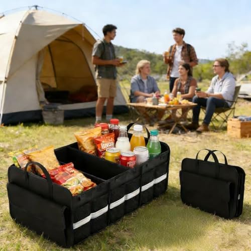 100L Car Trunk Organizer,Foldable Organizer for SUV & Sedans