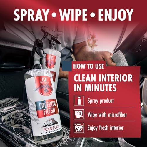 Freedom Fresh Car Interior Cleaner Spray, Mahogany Trail, 32 oz
