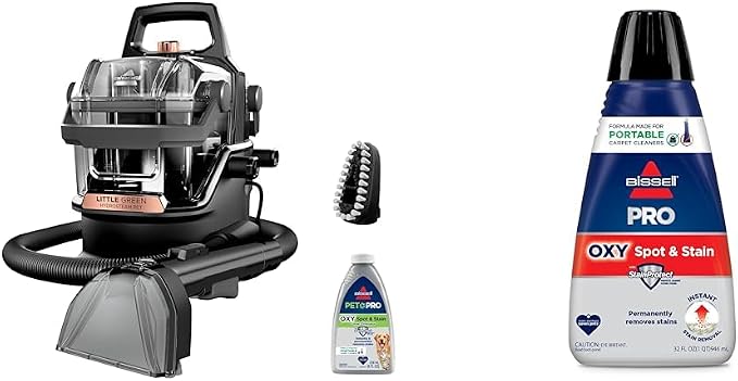 Bundle of BISSELL Little Green HydroSteam Multi-Purpose Portable Carpet and Upholstery Cleaner, Car & Auto Detailer, 361