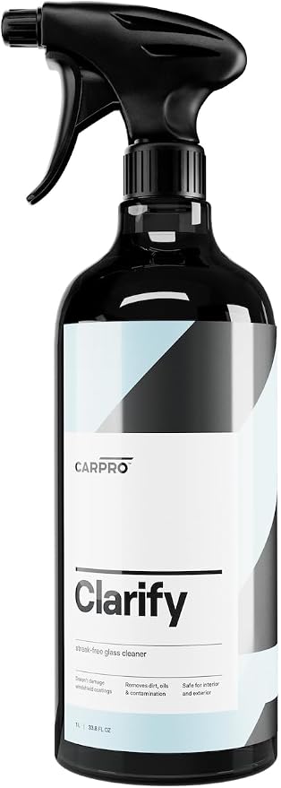 CARPRO Clarify Streak Free Car Window Cleaner Removes Oils, Fingerprints & Dirt - Safe to Use on Ceramic Coatings, Inter