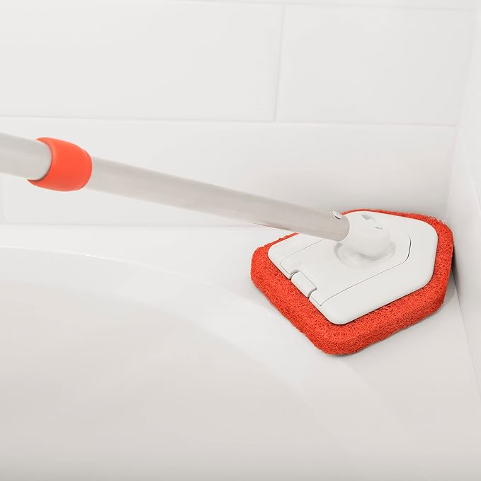 OXO Good Grips Tub and Tile Scrubber Refill, Orange, 1 Count (Pack of 2)
