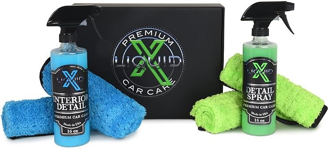 Liquid X All-Purpose Detail Box Kit - Detail Spray & Interior Detail Spray Gift Box - Detailing Products