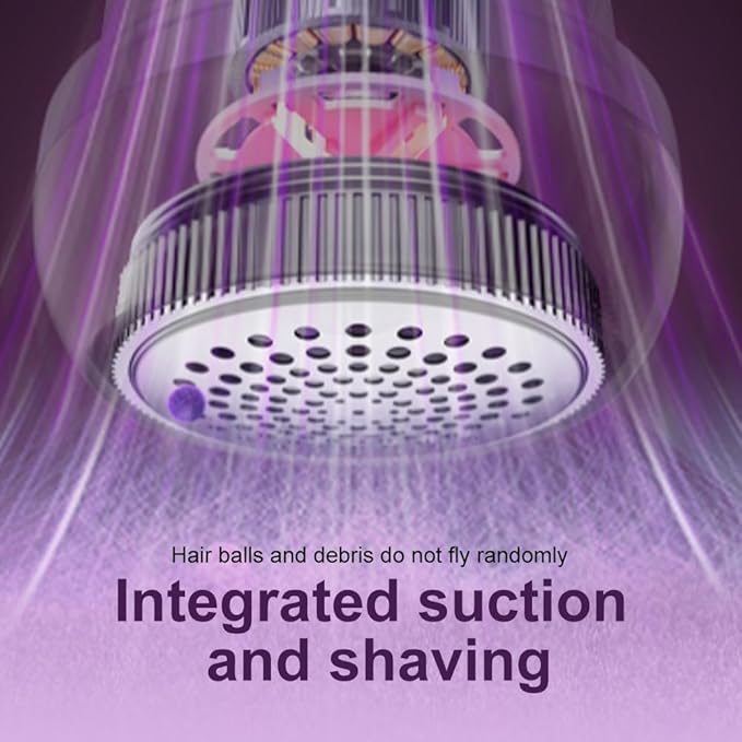 Rechargeable Fabric Shaver Fuzz Remover, 2026 Ungraded Electric Lint Remover Shaver, 3 Modes Lint Remover for Clothes, Digital LED Display to Remove Pilling for Clothes Furniture Couch (Purple)