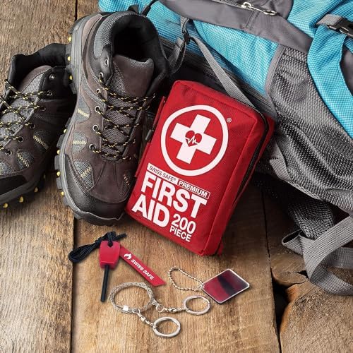 200 Pcs First Aid Kit for Camping, Travel, Car & Survival