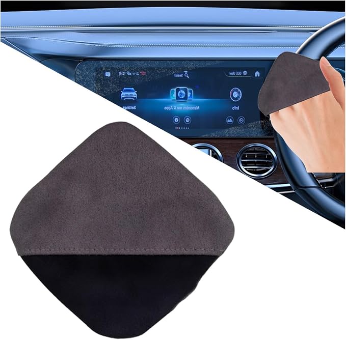 KITUREK Square Car Touch Screen Cleaner Cloth, Microfiber Cleaning Pad