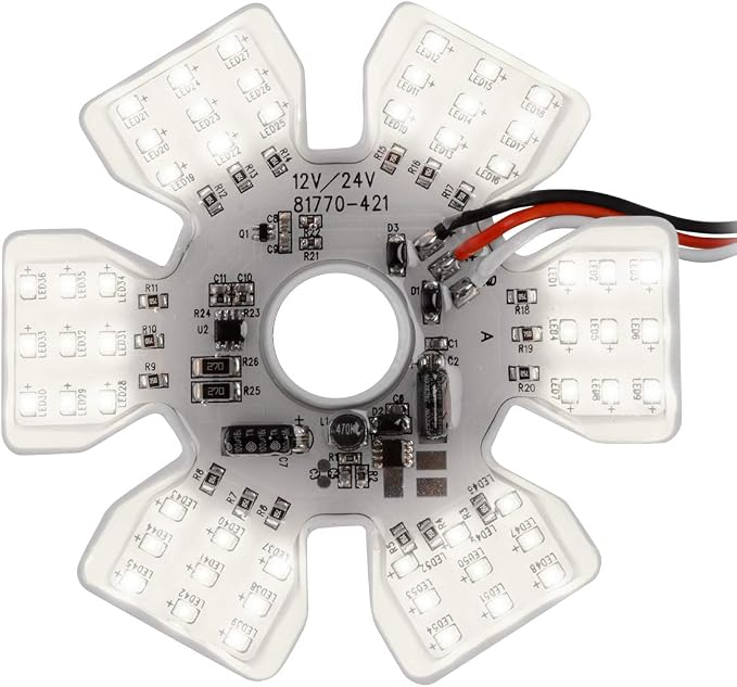 GG Grand General 81779 White Light Ultra Thin Air Cleaner Hex 54 LED Dual Function