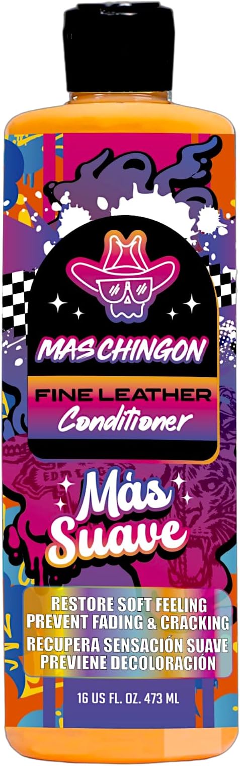Mas Chingon Fine Leather Conditioner for Leather Car Interiors, Seats, Boots, Bags and More (Works on Natural, Synthetic
