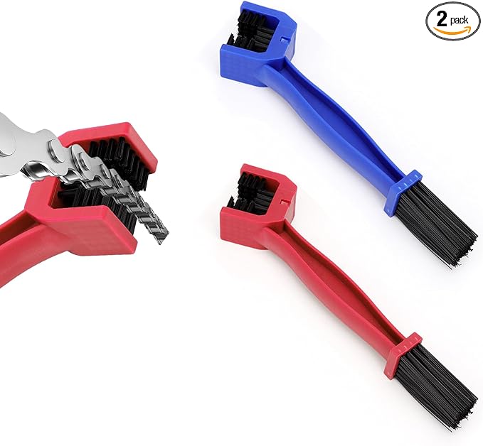 Ziciner 2 PCS Bike or Motorcycle Chain Washer, Motorcycle Chain Gear Dirt Clean Brushes, Universal Bicycle Chain Cleanin