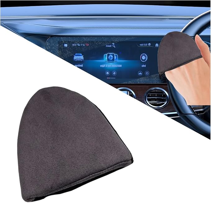 KITUREK Triangle Car Touch Screen Cleaner Cloth, Microfiber Cleaning Pad