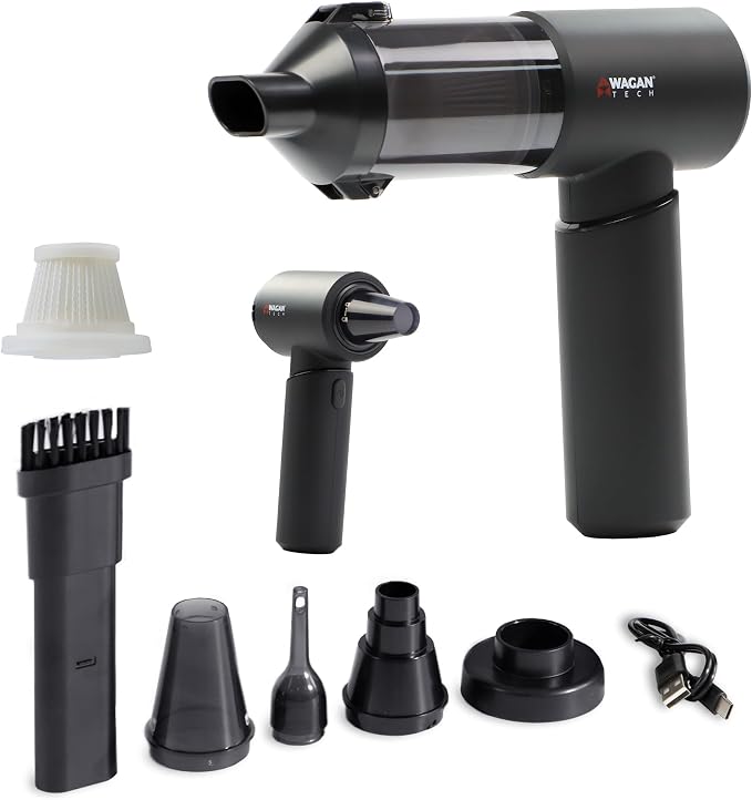 Wagan EL7209 Cordless Car Vacuum Cleaner Air Blower Handheld Air Duster - Cleanova