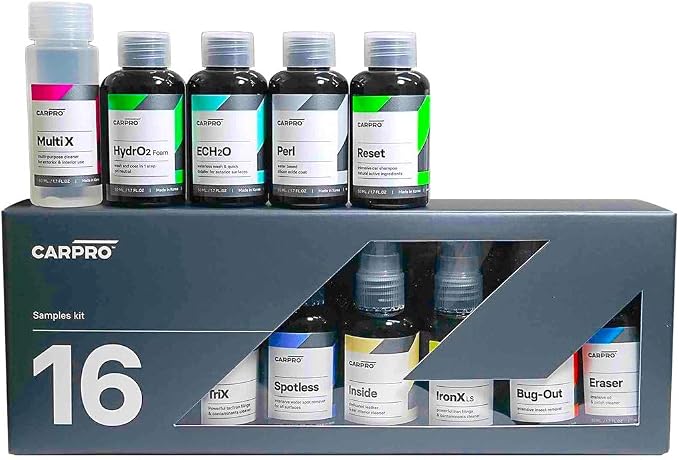 CARPRO Cube Box Sampler - Products in 50mL Sizes - Reload, IronX, Reset, Bug-Out, ECH2O, EliXir, Perl, Inside, Spotless,